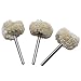 TopHomer 10PCS Wool Felt Polishing Wheel 3 mm Head Pad Buffing Grinding Wheel Grinder Tools Accessory Compatible for Glass Jewelery Metal Polishing