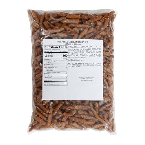 Honey Roasted Sesame Sticks, 1 Pound Bulk Bag, Hampton Distribution - Thumbnail 2