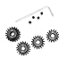 MakerDoIt Mod 1 Pinion Gear 5mm Set Hardened 16T 17T 18T 19T, 4pcs Mod1 M1 Pitch Gears RC Upgrade Part with Screwdriver