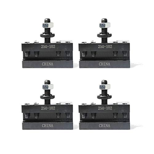 AXA #1#2 Set of 4 QUICK CHANGE TURNING & FACING CNC LATHE TOOL POST HOLDER (250-102 Set Of 4)