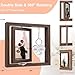 Fooyekep Wedding Gifts for Couples 2026,Rotating Floating Mr and Mrs Picture Frame,4x6 Rustic Picture Frame Engagement Gifts for Couples,Bridal Shower Gift for Bride to Be