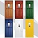 Pushglossy 7'' x 18'' Entry Door Glass Insert with Low-e Clear Glass White Exterior Front Door Window Inserts Replacement Kit for Home Improvement