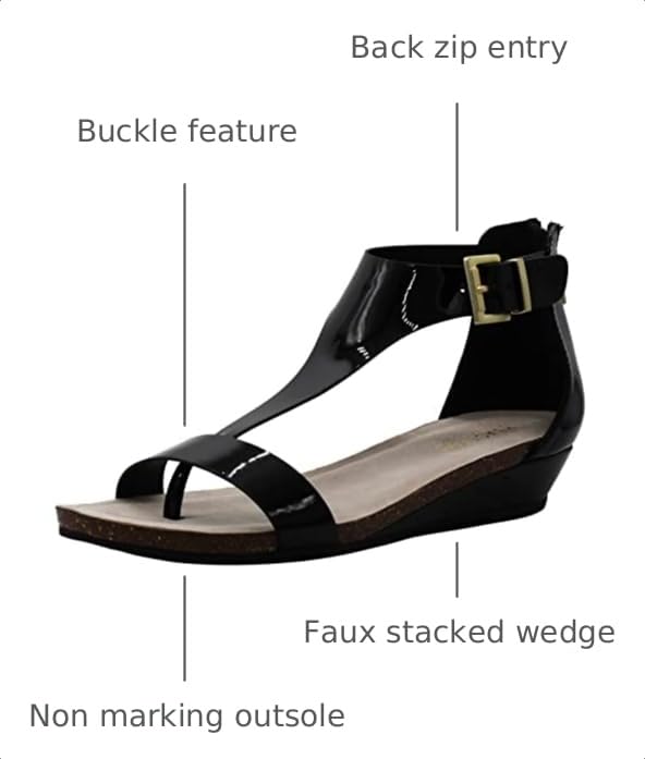Image of Kenneth Cole REACTION Women's Great Gal T-Strap Wedge Sandal