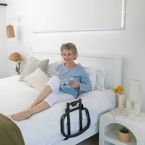 Sturdy Bed Rails for Elderly Adults Safety - Foldable & Adjustable Bed Rail - Supports up to 330lbs - Fit King, Queen, Full, Twin - Bed Guard Rail for Seniors WELLORA - Image 3