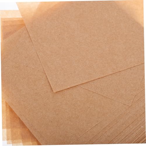 EXCEART 500個 ハンバーガーパティペーパー 無添加無漂耐油耐水 食品 離用紙 入り 料理用包装紙 バーベキューやレストラン向けパティペーパ