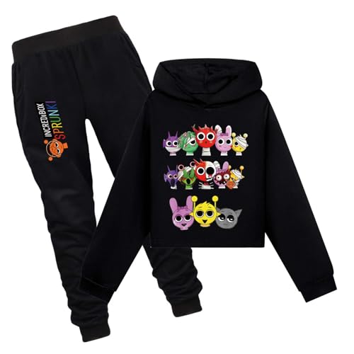 drola sprunkii Hoodie und Pant Sets für Jungen und Mädchen Homewear 100% Baumwolle Workout Unisex Pullover für Kinder