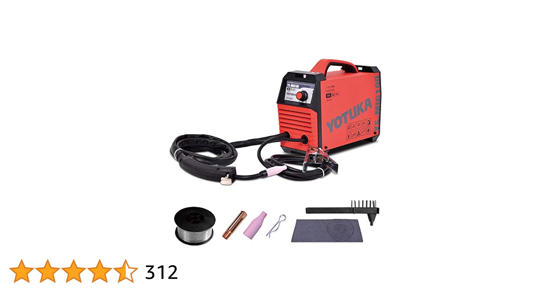 Amazon | HAIGE(ハイガー) 半自動溶接機 家庭用 100V レッド