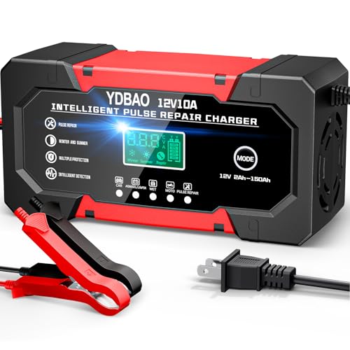 Car Battery Charger 12V 10A Smart Trickle Charger Fully Automatic
