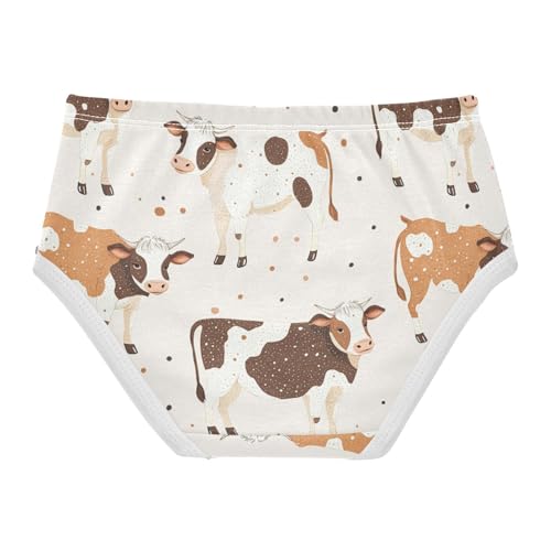 Wusikd Cows Girls' Underwear Cotton Girls Briefs Soft Toddler Underwears 2T2
