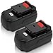 [Upgraded to 3600mAh] 3.6Ah Ni-MH PC18B Replace for Porter Cable 18V Battery PCC489N PCMVC PCXMVC Porter-Cable PC18B-2 18-Volt Cordless Tools Batteries 2 Packs