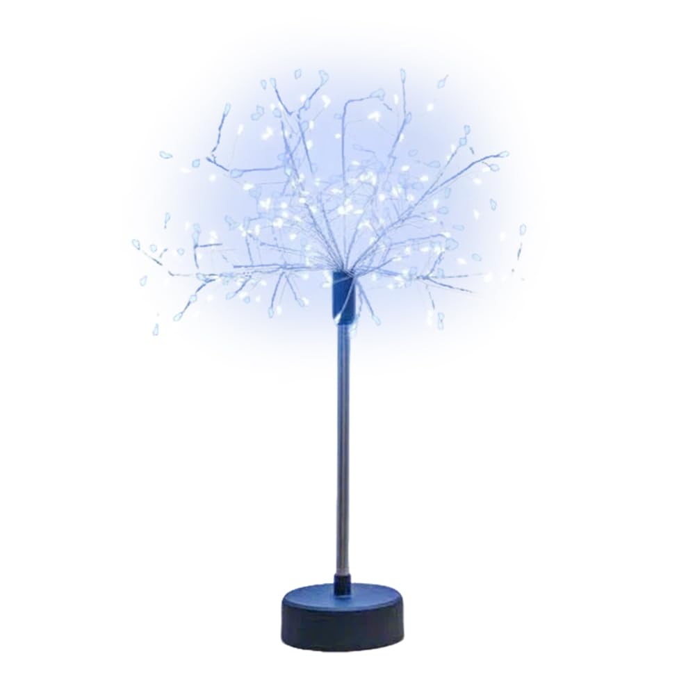 MOFIC Firework Lights, Nest and Flowers Table Fireworks Light, Mini Fairy Starburst Lights with Battery-Powered or USB, Christmas Starburst Firework Lamp for Christmas Party Centerpiece Decor (White)