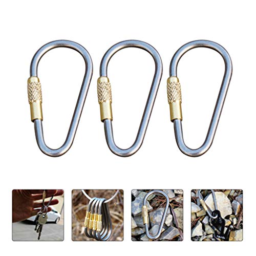 CLISPEED Heavy Duty Tipo D Fivela Em Forma de D Mosquetão Mosquetão Multifunções