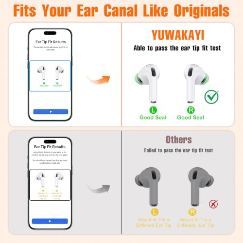 Image of Ear Tips Replacement for AirPod Pro 3 (3 Pairs,S /M /L,Mint Green)