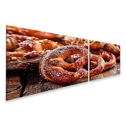 Tableau sur toile bretzels pour déco de cuisine moderne et gourmande