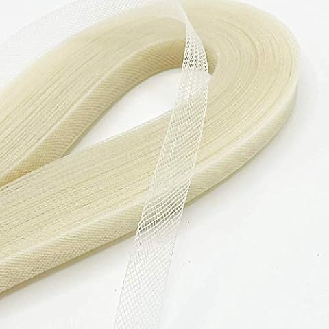 Stiff Polyester Ivory Horsehair Braid, Selling Per Roll (5/8'' Wide) 42 Yards/roll Cover