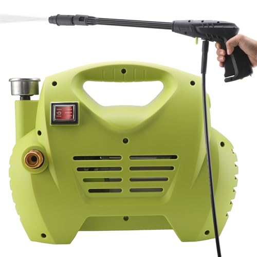 OmePS Electric Pressure Washer, Commercial Washing Machine, Fully Automatic Car Wash, High-Power Water Gun With 3 Nozzles, 33ft Hose, 16.4ft Power Cord For Cleaning Houses, Cars, Fences, Patios - Image 2