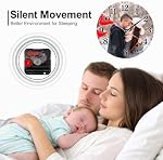 Personalized Photo Wall Clock – Custom Silent Round Clock – Wooden Keepsake Gift for Home & Loved Ones