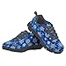 Blue Snowflake Little Kid 2 Shoes Athletic Running Fashion Sneakers Walking Breathable Kids Girls Fitness Tennis Lightweight Shoes Black Sole