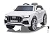 Produktbild JAMARA 460201 - Ride On Car Audi Q8 12V - 1,5 Std. Fahrzeit, 2 starke Motoren, 2-Gang, SD, AUX, USB-Anschluss, Hupe, Motorsound, LED-Scheinwerfer, Batteriespannungsanzeige, weiß