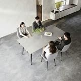 ダイニングテーブル セラミック 食卓テーブル ダイニングテーブルセット 4人用 大理石風 幅180cm モダン 石目調 長方形 耐熱・傷・汚れに強い 組立簡単 北欧 おしゃれ シンプル【グレー, 幅180cm+4脚椅子】