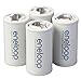 Panasonic BQ-BS2E4SA eneloop C Size Battery-Adapters for Use With eneloop Ni-MH-Rechargeable AA Battery Cells, 4 Pack