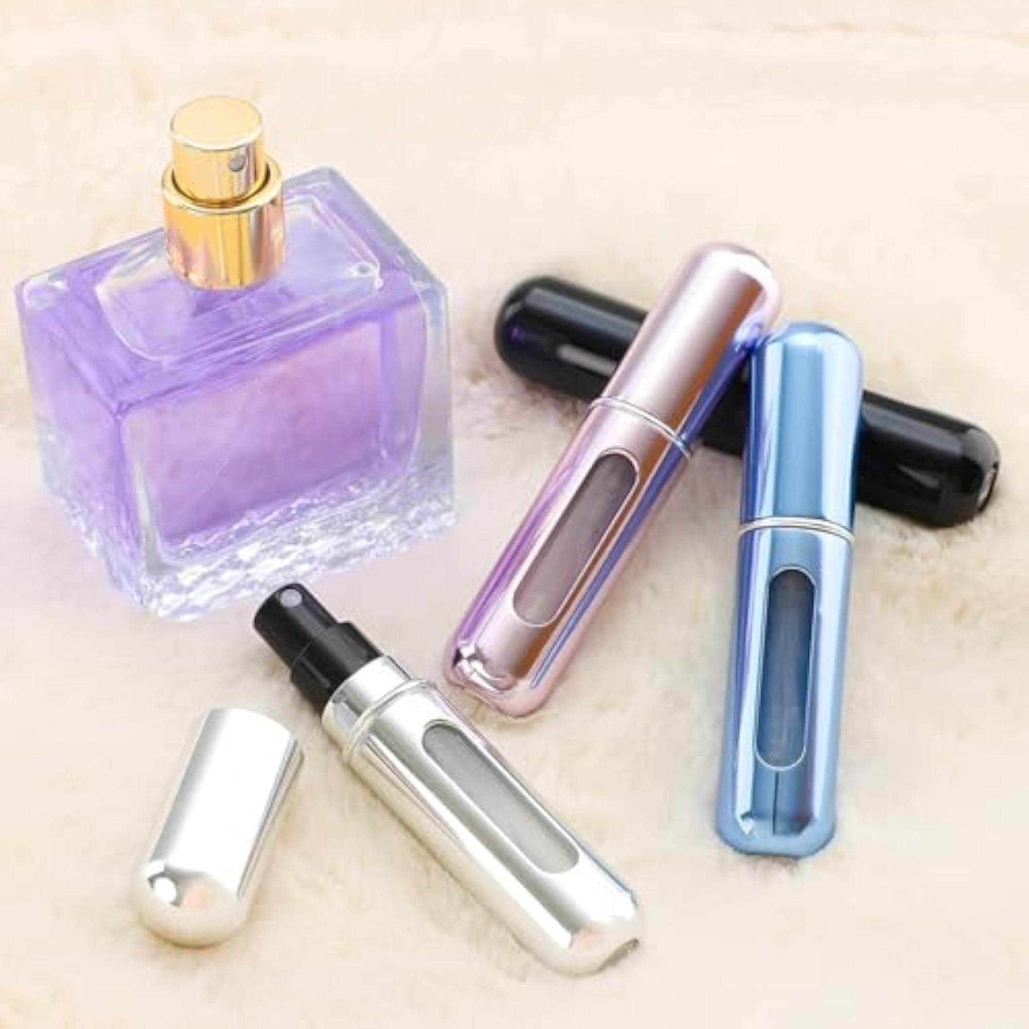 5ml Mini Refillable Perfume Atomizer Bottle, Pack of 4