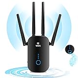 🌐【Compatibilidad universal】Este amplificador señal WiFi funciona con router estándar 802.11 a/b/g/n/ac o dispositivos habilitados para WiFi (incluidos iPhone, iPad, computadora portátil). El diseño compacto de este amplificador señal WiFi se combina fácilmente con la decoración de su hogar.