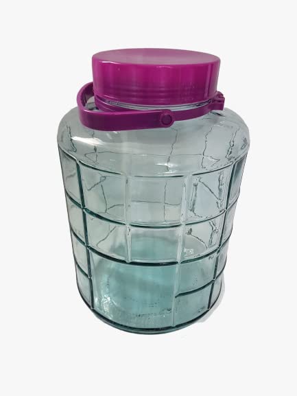 Einmachglas 5 L aus Glas Twist-Off Vorratsglas Einweckglas Gurkenglas Vorratsdose Aufbewahrungsglas Einkochglas Groß Klar Durchsichtig Basic likör ansetzen gefäßv glasballon vorratsglas mit deckel Küche, Haushalt & Wohnen