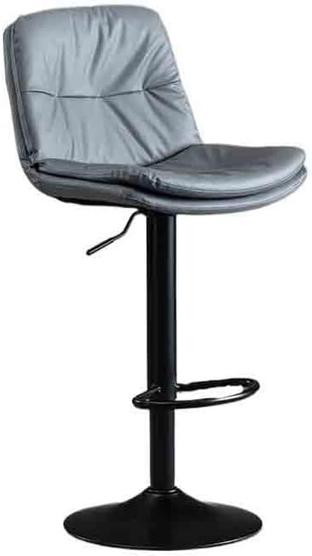 Bar Stools Lift Barstool 60-80cm Modern Simple Bar Stool Front Desk Backrest Chair Light Luxury High Stool Household Chair Bar Chairs(White)