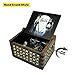 Teykst CorpseBride Hand Crank Wooden Music Box, Antique Wooden Case with Engraved Design, Decorative Collectible Gifts for Birthday,Valentine's Day, Halloween, Christmas (Hand-Crank Style)