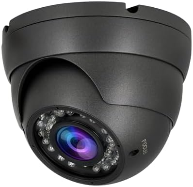 Analog Dome Camera 1080P 4-in-1 TVI/AHD/CVI/CVBS Security Dome CCTV Camera, 2.8mm-12mm Manual Zoom Focus Lens, True Day & Night Monitoring IP66 (2MP)