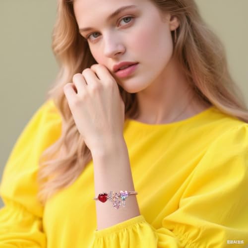 9Pcs Plated Silver Spacer Beads Charms fit Pandora Pendants Bracelet Dangle Pack Set Mom friends Love heart2