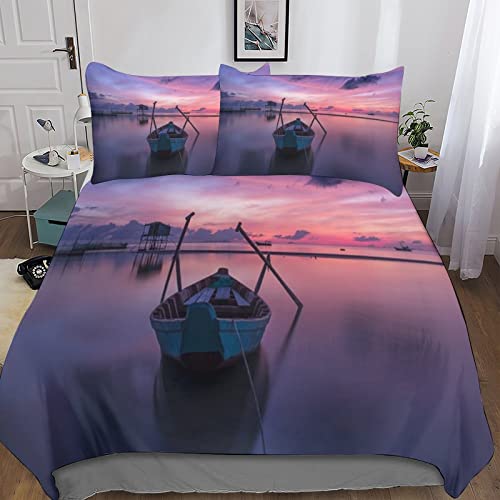 Housse de couette 3D Paysage Urbain 200x200 microfibre avec taies - 2