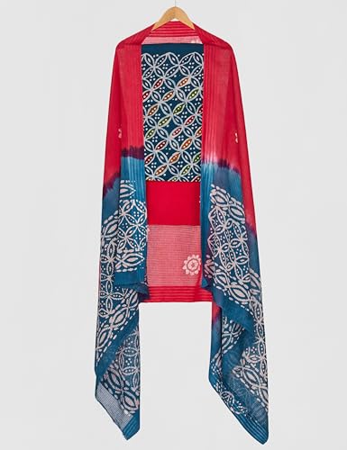 Image of Amazon Brand - Myx Women's Unstitched Batik Print Salwar Suit Dress Material With Dupatta
