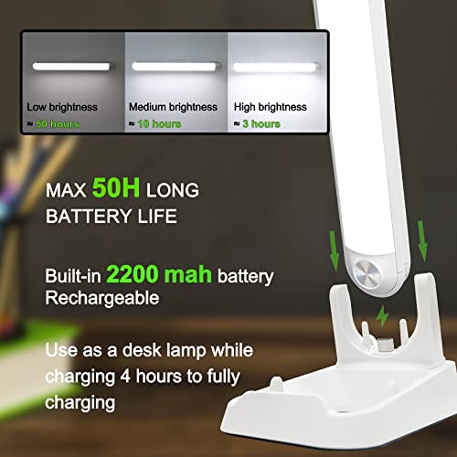 Image of Bunk Bed Lights Dimmable Touch Light Bar Adjustable Color Temperature, Wireless Stick on Lighting for Kids, Wall Reading, Headboard Lamp, Bedroom, Closet, Under Cabinet, 30 LED 2200mAh Rechargeable