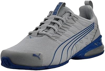 PUMA Men's Voltaic Evo Cross Training Shoes – Cool Mid Gray & Clyde Royal, Size 9.5