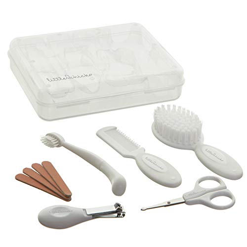 Little Chicks 10 Piece Baby Essential Grooming Kit with Storage Case Organizer – Model CK073