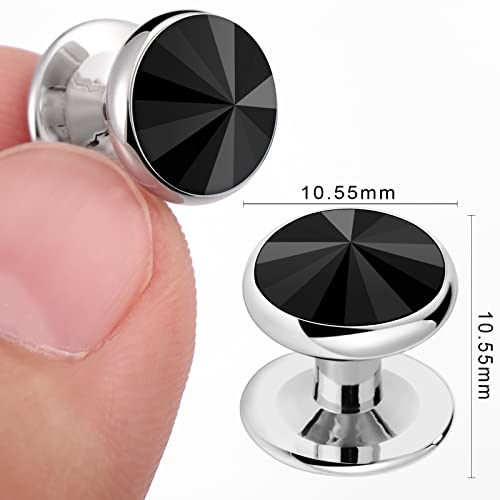 HAWSON Crystal Shirt Studs for Men's Tuxedo Shirt, Tuxedo Buttons for Birthday Wedding Party Christmas.3