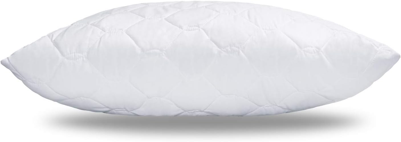 Medicate Mikrofaser Allergiker Kopfkissen 80 x 80 cm - Allergiker Kissen mit Kugel-Hohlfasern Kissenfüllung – Steppkissen 80 x 80 – Waschbar bis 95 Grad - Made in Germany - 2er Set