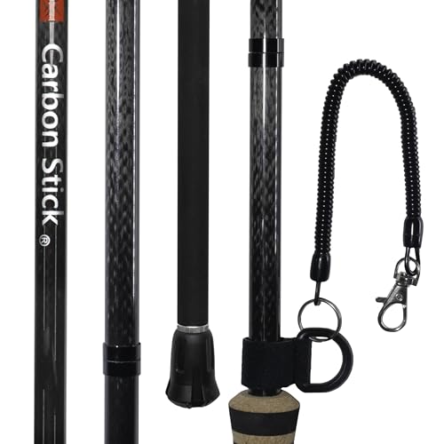 X Carbon Stick QD Wading Staff | X Carbon Tech Carbon Fiber Wading Stick | Hybrid Cork Handle