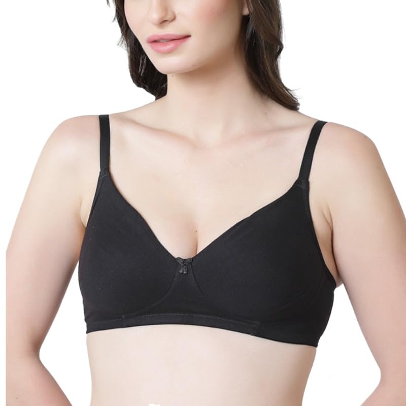 inner sense Bra Made with Organic Cotton and Bamboo I Full Coverage Bra for Heavy Bust Without Padding I Wireless Seamless Bra for Women with Smooth Straps-picture-35