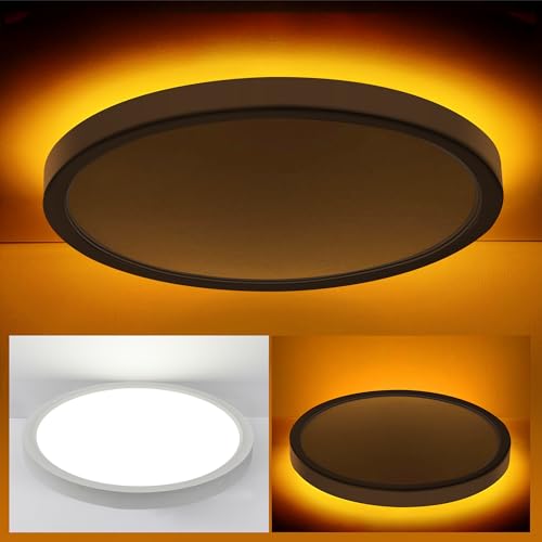 Hlite 12 Inch Flush Mount LED Ceiling Light with Night