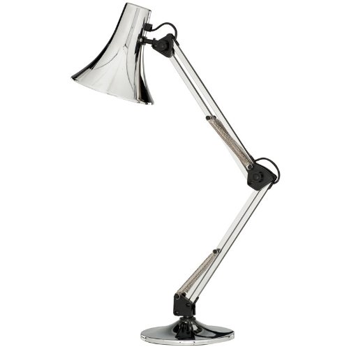 Searchlight 7268CC Desk Partners 1 Light Desk Table Lamp Polished Chrome