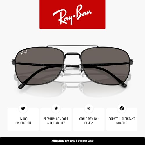 Image of Ray-Ban Unisex Rb3755 Rectangular Sunglasses