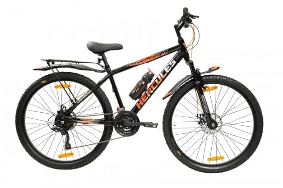 Hercules roadeo redeem Cycle in 26t Wheel Size with 21 Speed Gears with Carrier with Dual disc Brakes for Age Group 12+ Road Bike-image-11