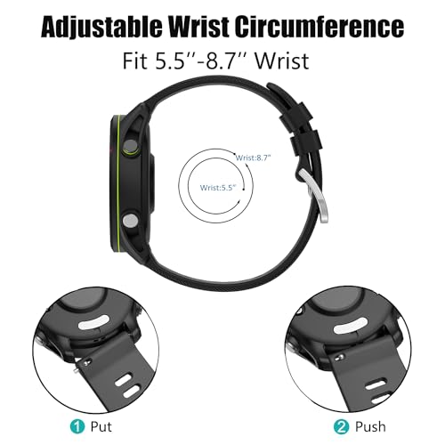 Correa de silicona compatible Garmin 18mm miniatura 5