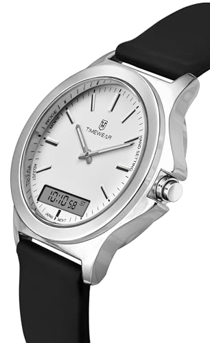 Image of TIMEWEAR Analog Digital Dualtime, Alarm Clock, Stop Watch, Date Month Display, Two time Zones, Quartz Watch for Men