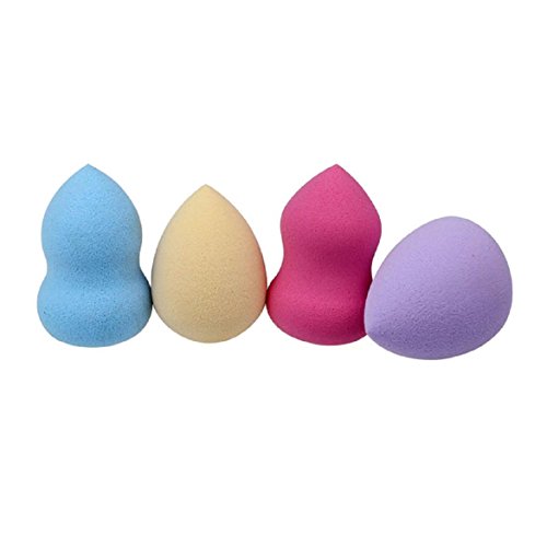 Nurbo 4PCS/Set Beauty Flawless Makeup Blender Foundation Puff Multi Shape Sponges