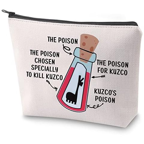 BAUNA Emperors Makeup Bag The Poison Chosen Specially to Kill Makeup Zipper Pouch Bag for Her Llama Travel Case (Llama Poison) Cover