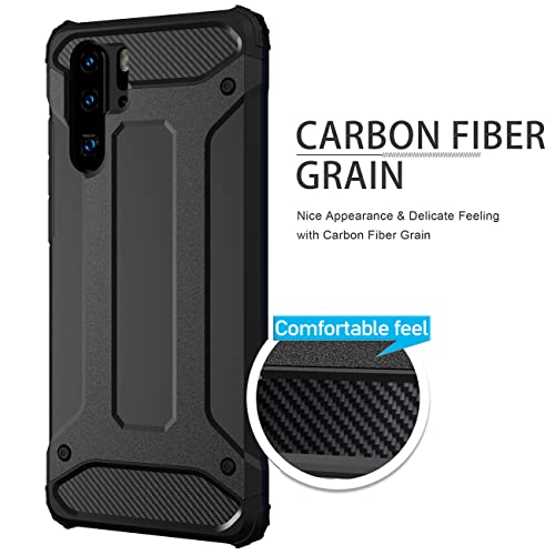 Dftcvbn Phone Case For Huawei P20 Pro Case, Clt-L09 Clt-L29 Case, Dual Layer Protective Slim Hybrid Cell Phone Cover Shockproof Cases For Huawei P20 Pro Black #TOP1